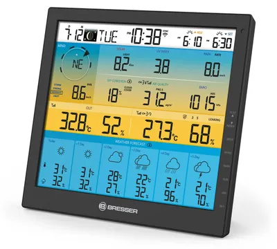 Produktbild von Bresser 4CAST PRO SF Basisstation für WLAN Funk Wetterstation, 25,4 cm