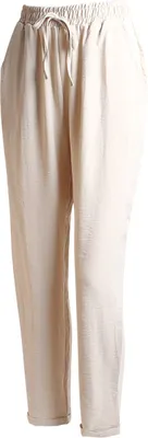 Produktbild von topschuhe24 3091 Damen Weite Hose Stoffhose Freizeithose, Farbe:Beige, Größe:XL/XXL