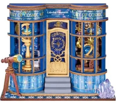 Produktbild von 3D-Puzzle Minihäuschen Magic Astronomy Shop, RoLife, 85 Teile