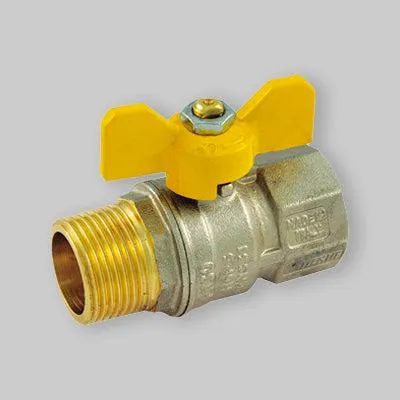 Obrázek produktu pro Kulový ventil na plyn s přírubami M/F, hliníkový, Tiemme 1" Mop5, DN 25