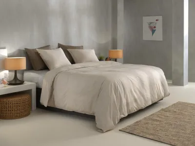Productafbeelding van Linnen beddengoed, kleur: zandbeige