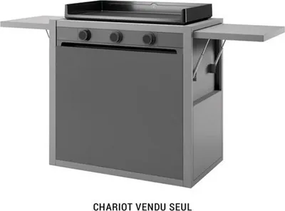 Produktbild von Wagen für plancha grau Forge adour CHMAF75