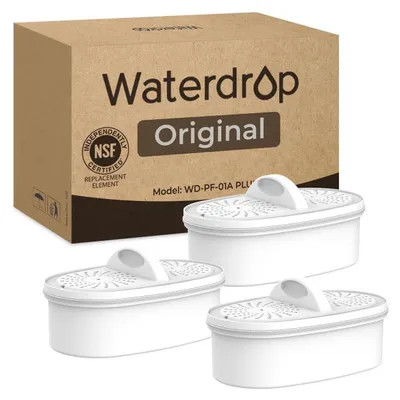 Produktbild von Wasserfilter PF-01A Plus für Filterkanne | NSF-, Reduziert Blei, PFAS, Chlor | 3er-Pack