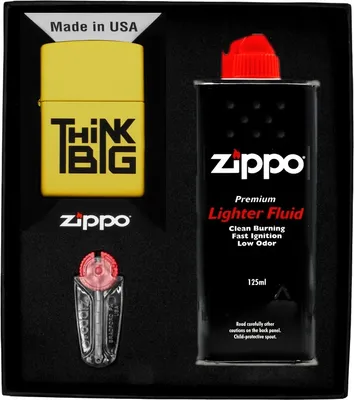 Produktbild von ZIPPO Feuerzeug Set THINK BIG DESIGN Geschenk Nr. 1