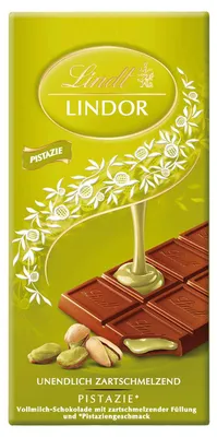 Produktbild von Lindt Lindor Pistazie Vollmilch Tafel 100g