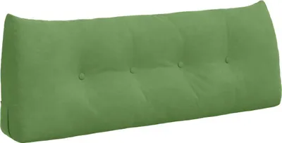 Image de vidaXL Coussin dorsal vert clair 120 x 24 x 50 cm velours