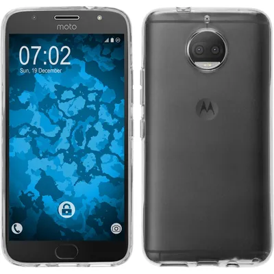 Produktbild von PhoneNatic Case kompatibel mit Lenovo Moto G5s Plus - Crystal Clear Silikon Hülle transparent Cover