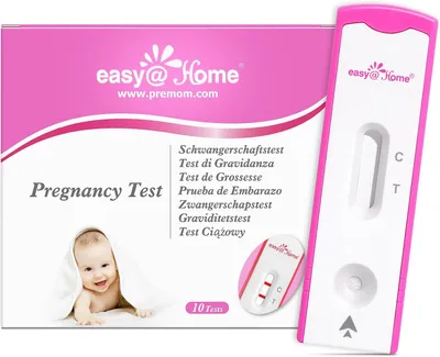 Produktbild von Schnelltest Easy@Home 10 Schwangerschaftstest-Kassettentest: Hochempfindlicher Schwangerschaftstest 10 mIU/ml, frühe und genaue HCG-Erkennung