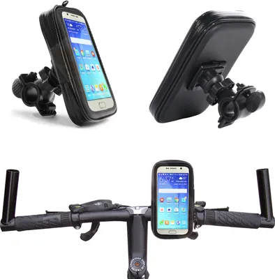 Produktbild von 1A Fahrrad Halterung Wasserdicht Handy Halter Tasche Bike Holder für Samsung Galaxy J3 2017