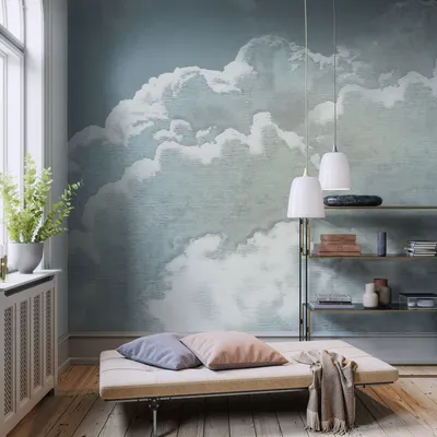 Produktbild von Digitaldruck Vlies Fototapete - Vintage Clouds - Größe 250 x 250 cm
