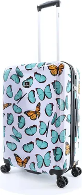 Produktbild von Saxoline Print Reise Koffer Trolley Schmetterling Blau Bunt 67 cm medium Bowatex