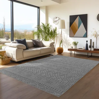 Immagine prodotto di Teppium Tappeto Soggiorno Bouclé Anelli Stile Scandi Design Vintage Robusto Morbido per Camera da Letto, Dimensioni: 280x370 cm