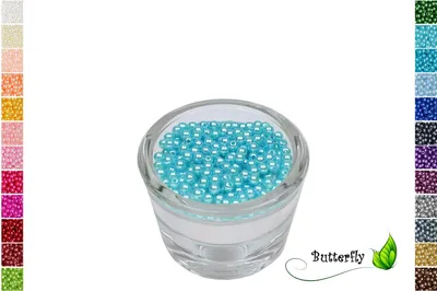 Produktbild von 200 Wachsperlen 4mm, Farbe:türkis 340