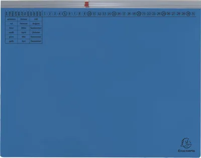 Produktbild von Exacompta 25x Exaflex, Kanzlei Hängehefter, 1x Abheft, Rechts, Blau, 370207B