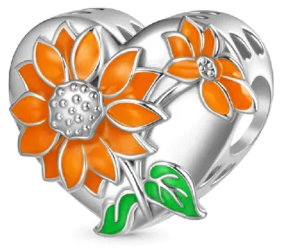 Produktbild von Gnoce Charm Sonnenblume JFC110 Silber