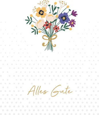Produktbild von Allgemeine Wünsche - A4 - Glückwunschkarte im Format 21 x 29,7 cm