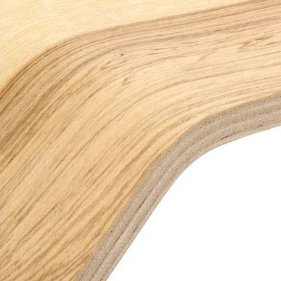 Productafbeelding van Famanu TV-standaard van hout - Draagbare houder voor laptop en tablet - Scandinavisch design - Verstelbaar - Eikenkleur