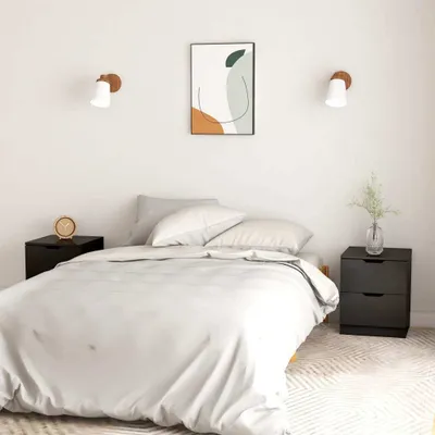 Obrázok produktu pre vidaXL Nočné stolíky 2 ks čierne 40x40x50 cm drevotrieska