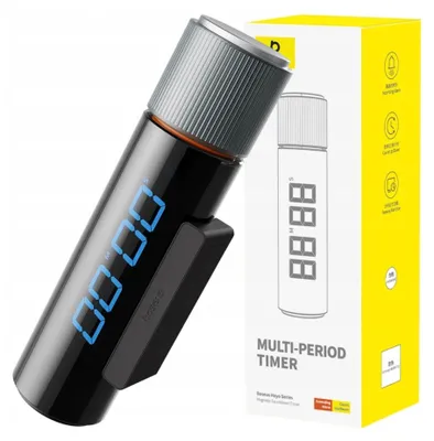 Produktbild von Baseus Heyo Series Digitaler Magnetischer Küchen-Timer mit Stoppuhr - Schwarz