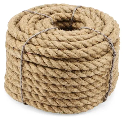 Produktbild von Solidchoice – Natürliches Jutegarn, 20 m x 14 mm, dickes Hanfseil