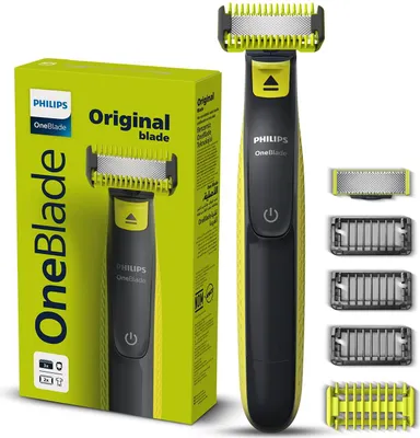 Produktbild von Philips Norelco OneBlade QP2824/10 Herrenrasierer Folienrasierer Trimmer Grau, Limette