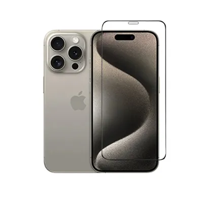 Zdjęcie produktu dla Folia pancerna – osłona ekranu do iPhone'a 15 Pro, szkło ochronne na cały ekran, szkło hartowane