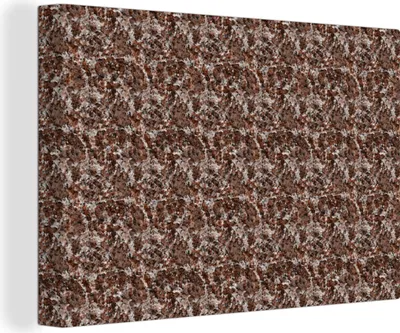 Produktbild von OneMillionCanvasses® - Leinwandbilder - 140x90 cm, Granit - Muster - Textur, Wandbilder Kunstdruck Wanddekoration - Foto auf Leinwand - Gemälde auf Holzrahmen