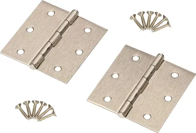Obrázek produktu pro KOTARBAU® univerzální závěs 2ks. 65x65mm nikl pozinkovaný dekorativní válcovaný