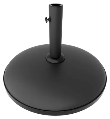 Image de Terra - Socle pour Parasol de Jardin Rond Diamètre 45 cm 15 Kg en Ciment Noir