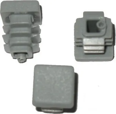Produktbild von 10 x Lamellenstopfen Vierkantrohrstopfen 22 x 22 mm (Außen) Stopfen GRAU