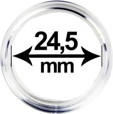 Obrázek produktu pro Kapsle (pouzdro) na mince, vnitřní průměr 24,5 mm