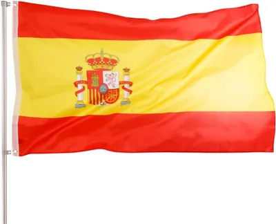 Image de PHENO FLAGS Premium Espagne Drapeau 90 x 150 cm Drapeau espagnol 2 œillets
