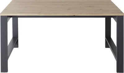 Produktbild von Schreibtisch Bürotisch Arbeitstisch Büromöbel Holztisch Büro Tisch "Jillana I" Graphit / Artisan Eiche