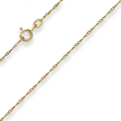Produktbild von 1,2mm Singapurkette Goldkette Collier Halskette aus 333 Gold Gelbgold 42cm