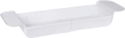 Produktbild von Ausziehbarer Badewannenträger von Excellent Houseware, Polypropylen, 55 x 17 x 7,7 cm, weiß
