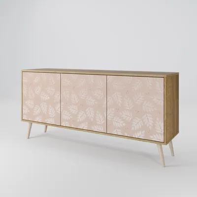 Produktbild von Spacerebels Kommode mit 3 Türen - Sideboard Komodenschrank - Highboard - Kleiderschrank Möbel - Wohnzimmer Schlafzimmer - 57,5×111×42 (HxBxT)