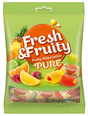 Produktbild von Wawel FRESH & FRUITY PURE Geleebonbons 160g