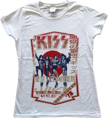Produktbild von Kiss - "Destroyer Tour 78" T-Shirt für Damen RO2826 (L) (Weiß)