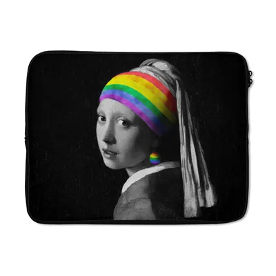Produktbild von MuchoWow® Laptop Hülle 17 Zoll Laptoptasche Das Mädchen mit dem Perlenohrring - Vermeer - Zipper - Schutzabdeckung
