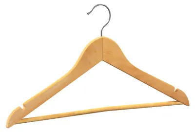 Image de Lot de 8 cintres en bois HANG'UP