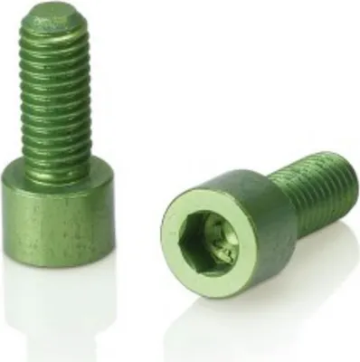Produktbild von XLC Schrauben für Trinkflaschenhalter, lime green, 2-teilig (1 Set)