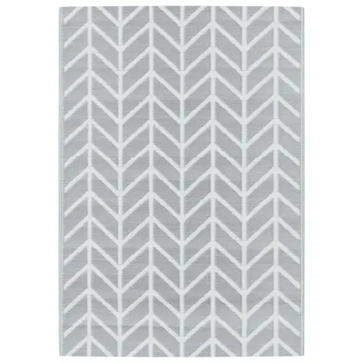 Zdjęcie produktu dla vidaXL Dywanik zewnętrzny ARAKIL szary 140x200 cm PP