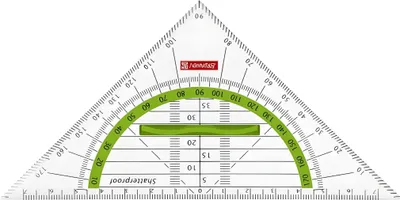 Image de BRUNNEN Triangle géométrique 16cm manche kiwi 104975952