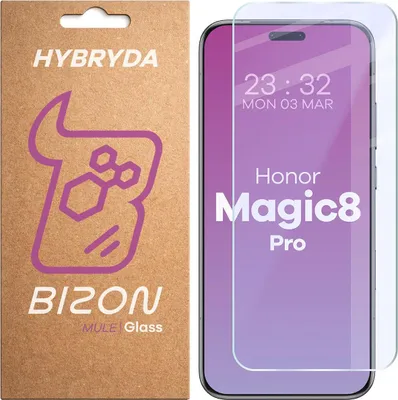 Produktbild von Flexibles Hybridglas für Honor Magic8 Pro, Bizon Glass Mule