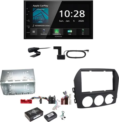 Produktbild von Kenwood DMX5020DABS Android Auto CarPlay Einbauset für Mazda MX-5 NC