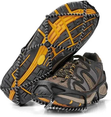 Produktbild von Antislip-Eisgriffe für Schuhe - Gummisnowketten mit Stahlrohren für sichere Wanderungen