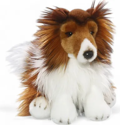 Produktbild von Carl Dick Collie, Langhaarcollie sitzend ca. 25cm 3345 Kuscheltier, Plüschtier, Stofftier