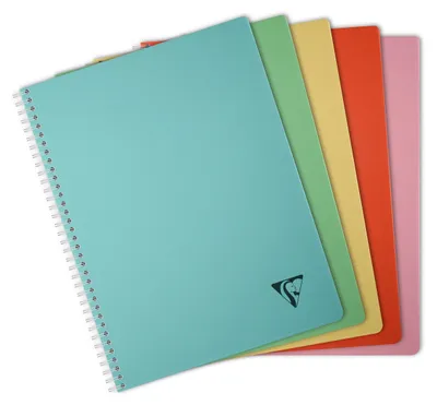 Immagine prodotto di Quaderno a spirale Clairefontaine LINICOLOR, a scacchi, con doppia spirale, DIN A4, assortito, 10 pezzi
