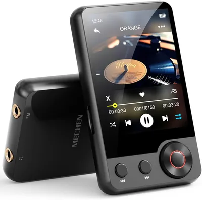 Immagine prodotto di Lettore MP3 da 64 GB, colore nero, con Bluetooth 5.3 e schermo touchscreen da 2,4 pollici
