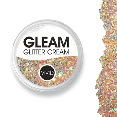 Produktbild von Lebendiger Glanz, grobkörniger Glitzer, cremiger Pfirsichflaum